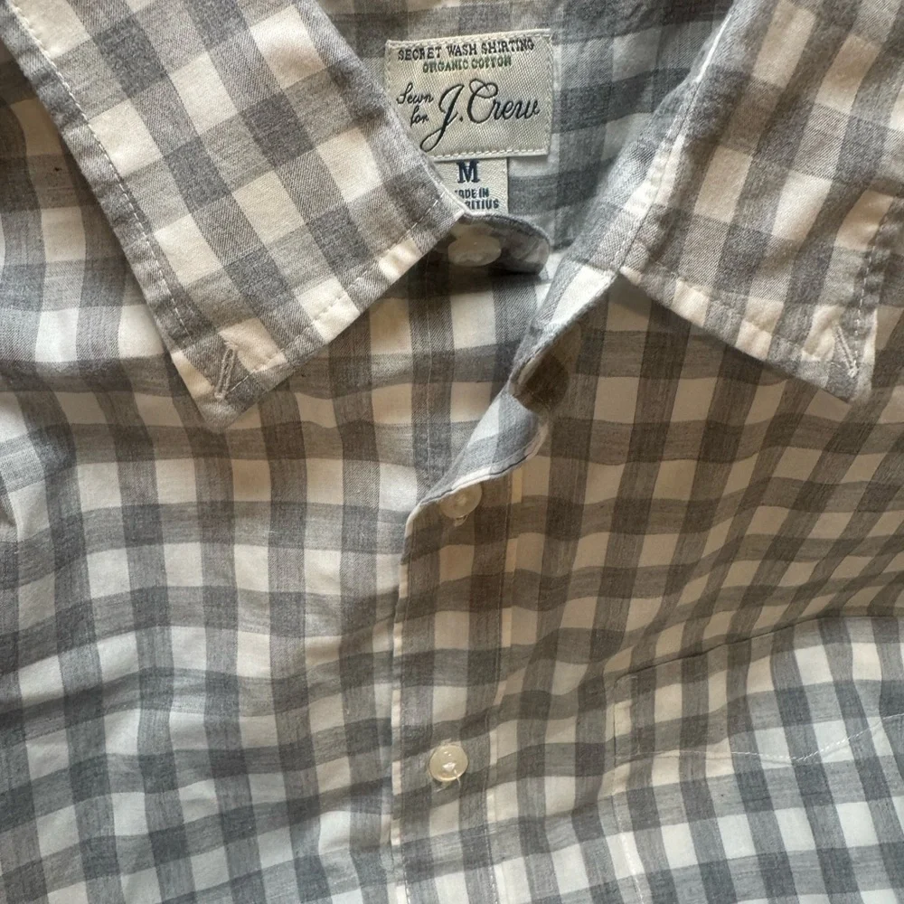 J.Crew Slim Untucked Secret Wash organic cotton poplin shirt